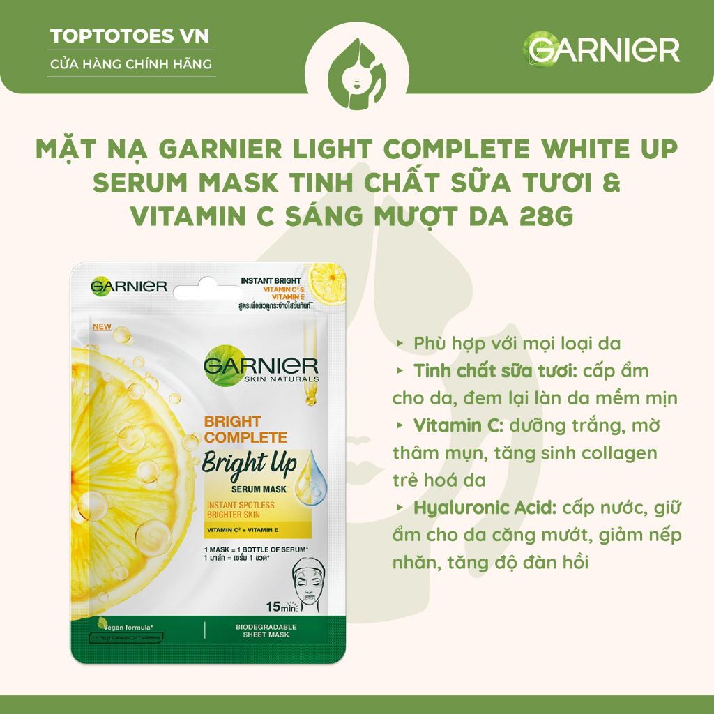 Mặt nạ giấy Garnier Serum Mask 28g