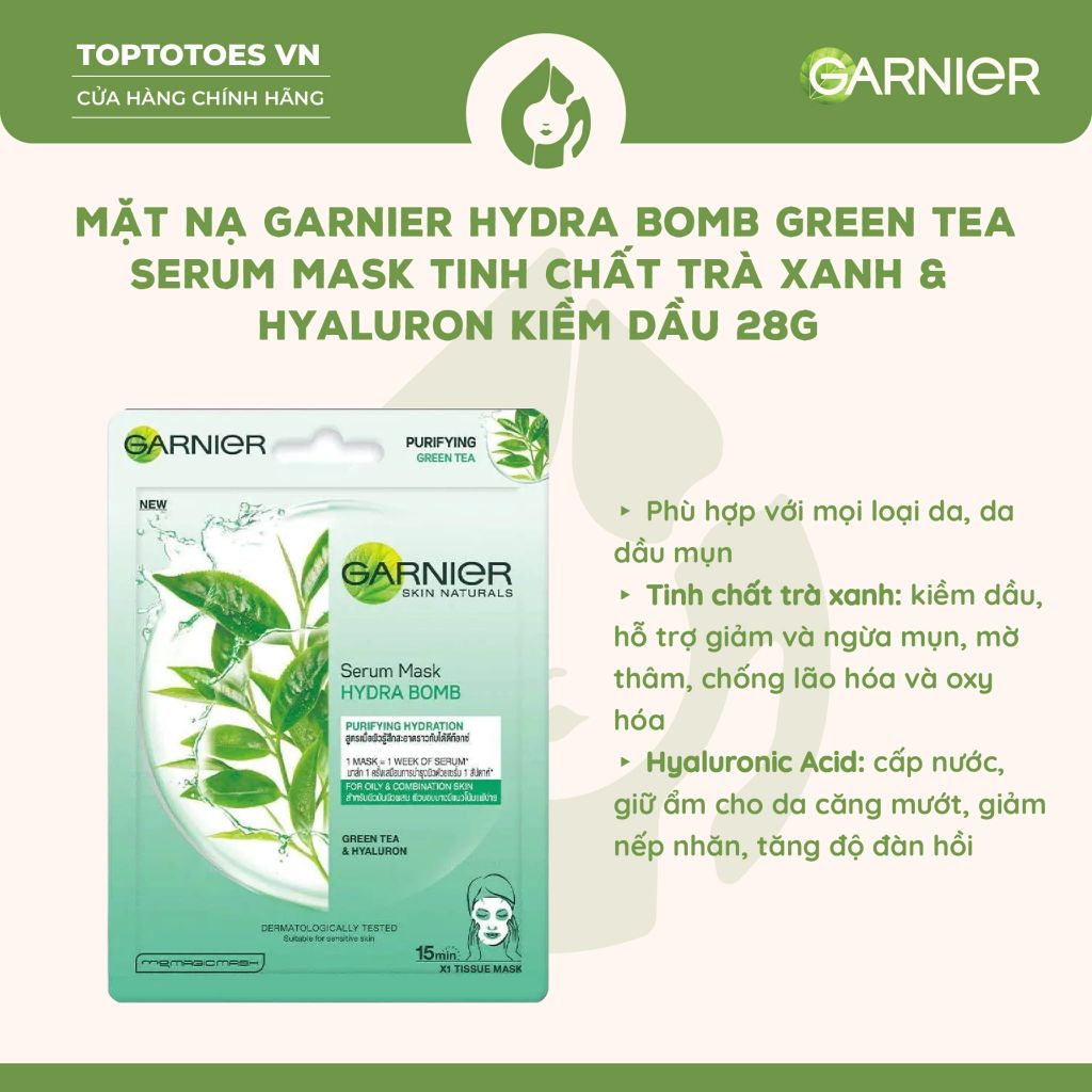 Mặt nạ giấy Garnier Serum Mask 28g