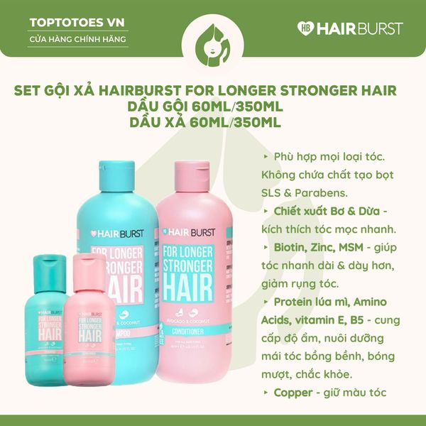 Set Gội Xả Hairburst