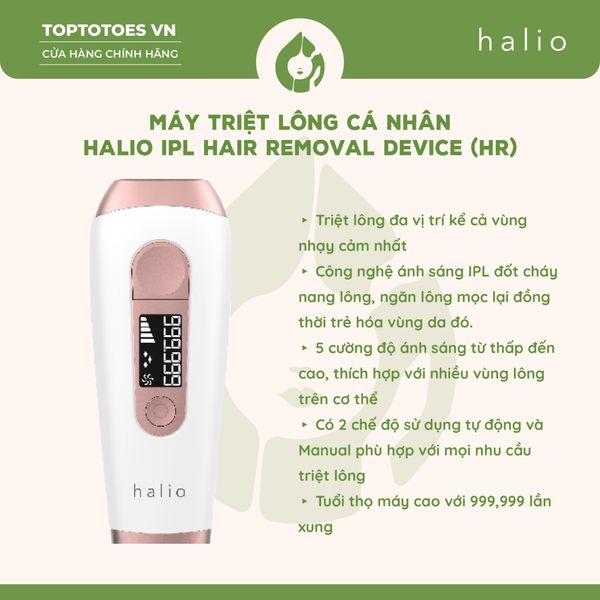 Máy triệt lông cá nhân Halio IPL Hair Removal Device