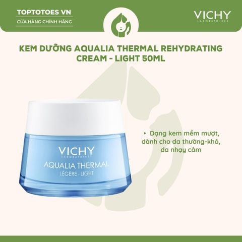 Kem/Gel dưỡng ẩm, cấp nước Vichy Aqualia Thermal Rehydrating