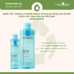 Nước tẩy trang La Roche-Posay Micellar Water Ultra