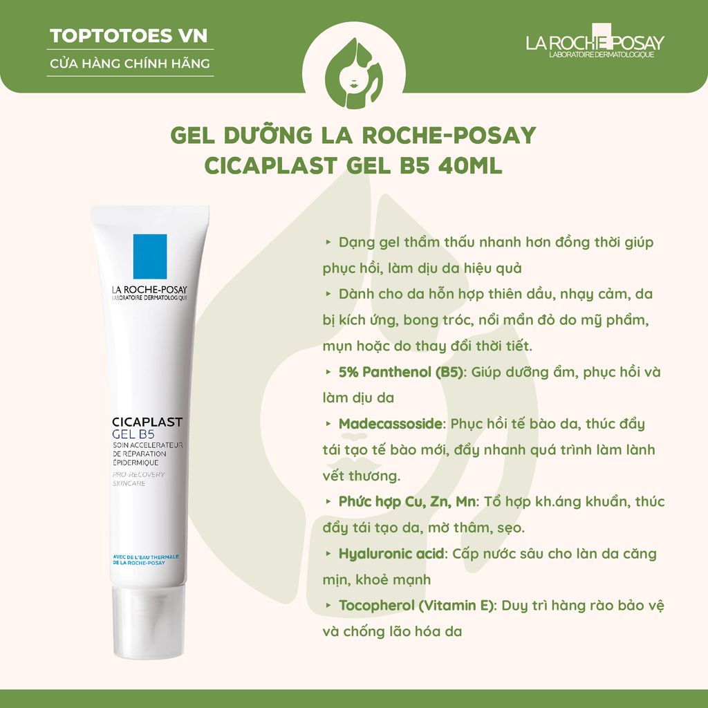 Kem/ Gel dưỡng La Roche-Posay Cicaplast B5 40ml/100ml