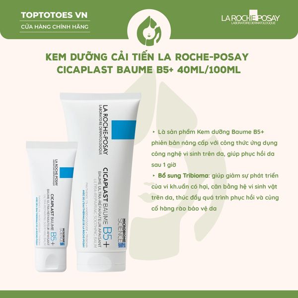 Kem dưỡng La Roche-Posay Cicaplast Baume B5+ 40ml (bản mới)
