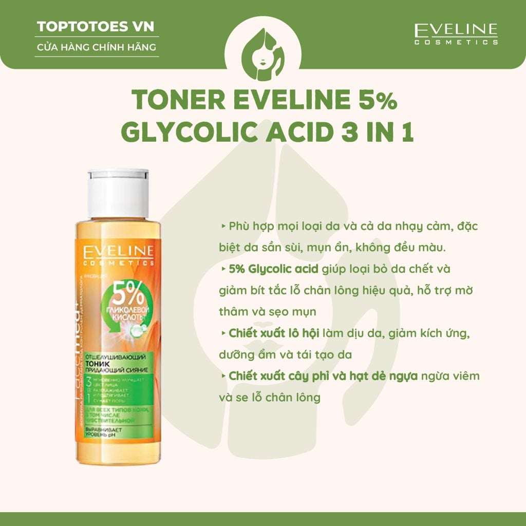 Toner Eveline 5% Glycolic Acid
