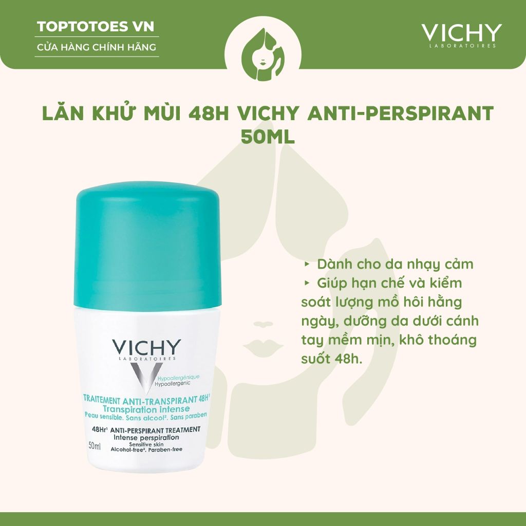 Lăn/Xịt khử mùi Vichy