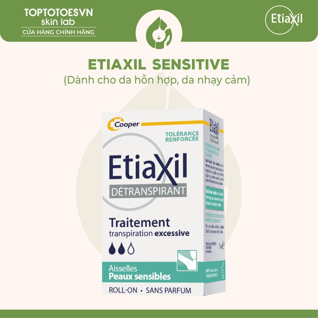Lăn khử mùi, giảm mồ hôi Etiaxil 15ml
