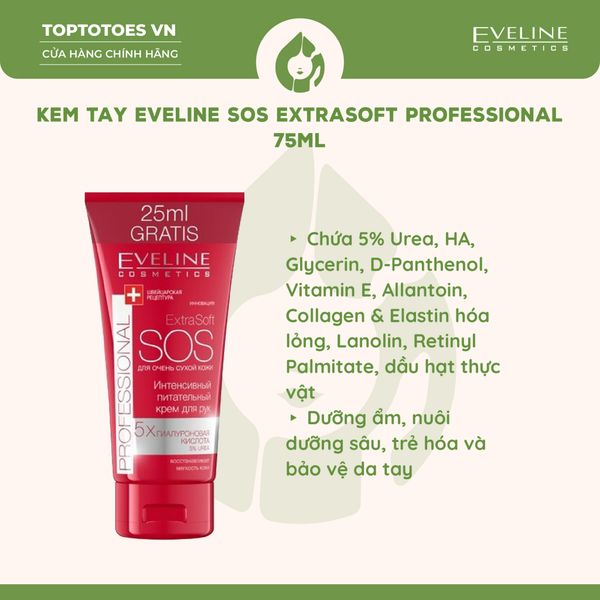 Kem tay Eveline SOS ExtraSoft Professional - 120ml