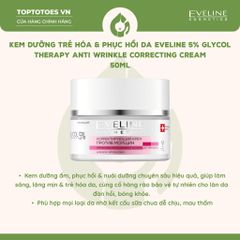 Kem dưỡng Eveline Glycol Therapy 5% Anti Wrinkle Correcting Cream 50ml