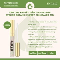 Kem che khuyết điểm cho da mụn Eveline Botanic Expert Tea Tree Concealer 7ml - Số 005