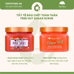 Tẩy da chết cơ thể Tree Hut Shea Sugar Scrub 510g - Peach Sorbet