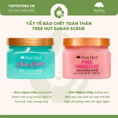 Tẩy da chết cơ thể Tree Hut Shea Sugar Scrub 510g - Pink Hibiscus
