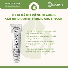 Kem đánh răng Marvis 85ml - Smokers Whitening Mint