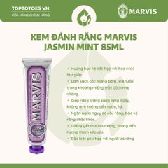 Kem đánh răng Marvis 85ml - Jasmin Mint (màu tím)