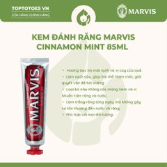 Kem đánh răng Marvis 85ml - Cinnamon Mint (màu đỏ)
