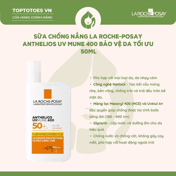 Sữa chống nắng La Roche-Posay Anthelios UV Mune 400 50ml