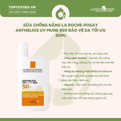 Sữa chống nắng La Roche-Posay Anthelios UV Mune 400 50ml