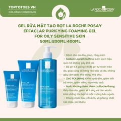 Gel rửa mặt La Roche-Posay Effaclar Purifying Foaming Gel For Oily Sensitive Skin