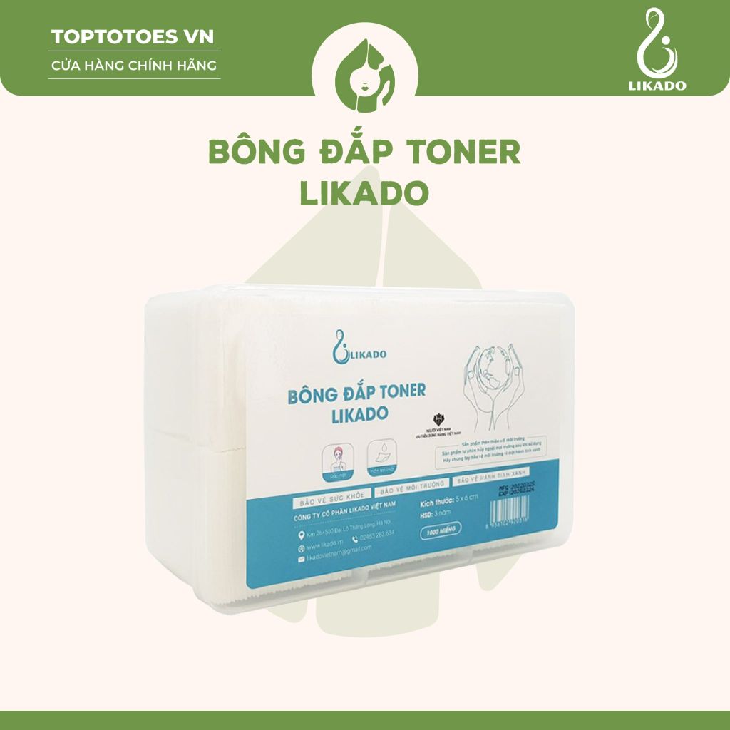 Bông tẩy trang/đắp toner Likado