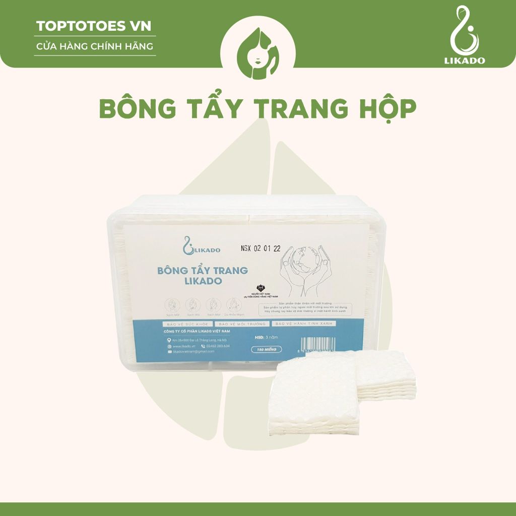 Bông tẩy trang/đắp toner Likado