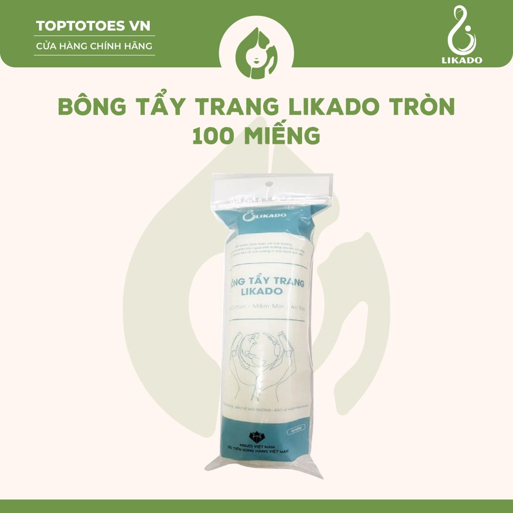 Bông tẩy trang/đắp toner Likado