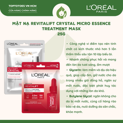 Mặt nạ L'Oreal Paris Revitalift Crystal Micro-Essence Treatment Mask 25g