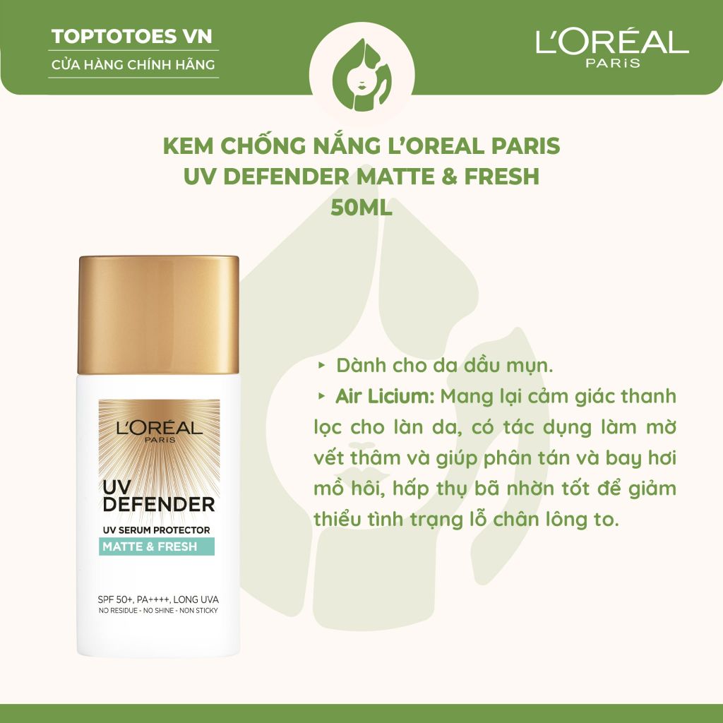 Kem chống nắng L’Oreal Paris UV Defender