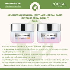 Kem dưỡng ngày/đêm L'Oreal Paris Glycolic (AHA) Bright