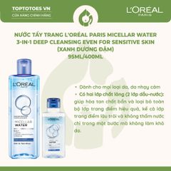 Nước tẩy trang L'Oréal Paris Micellar Water 3-in-1