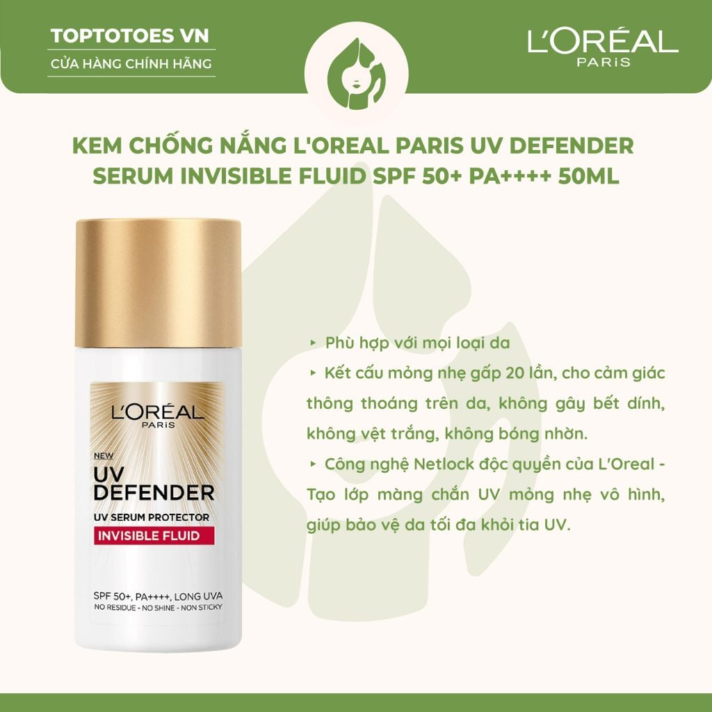 Kem chống nắng L’Oreal Paris UV Defender