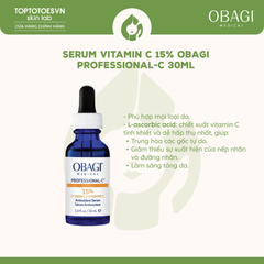 Serum Vitamin C 15% Dưỡng Sáng Da & Chống Oxy Hóa Obagi Professional-C (30ml)