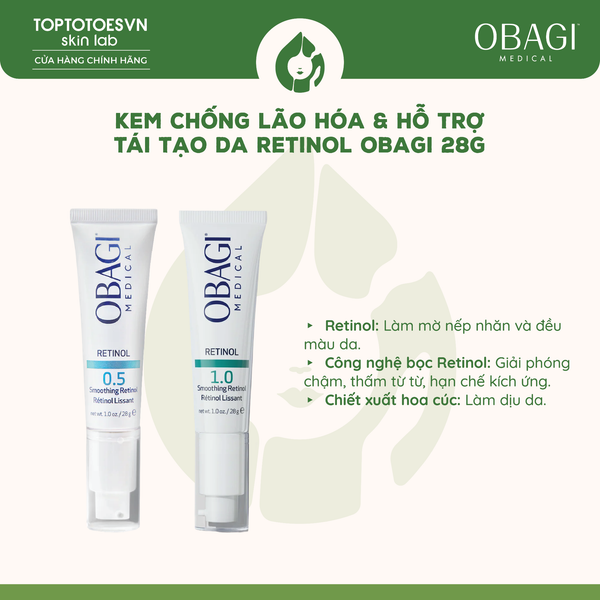 Kem Chống Lão Hóa & Tái Tạo Da Obagi 360 Retinol 0.5