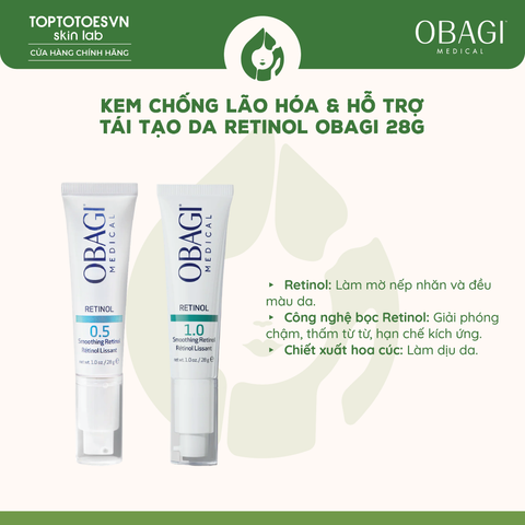 Kem Chống Lão Hóa & Tái Tạo Da Obagi 360 Retinol 0.5