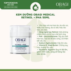 Kem dưỡng tái tạo & trẻ hóa da ban đêm Obagi Medical Retinol + PHA