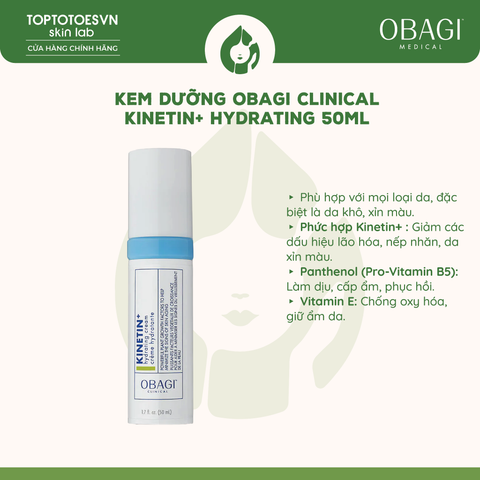 Kem Dưỡng Phục Hồi Làm Dịu Nhẹ Da Obagi Clinical Kinetin+ Hydrating