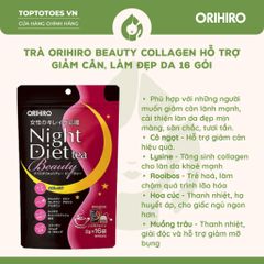 Trà Orihiro Beauty Collagen hỗ trợ giảm cân, làm đẹp da 16 gói/túi