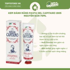 Kem đánh răng Capitano 1905 75ml - Sensitive (Chống ê buốt)