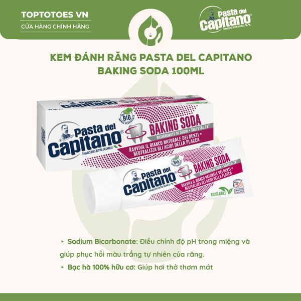 Kem đánh răng Pasta del Capitano 100ml - Baking Soda