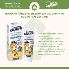 Kem đánh răng Pasta del Capitano Trẻ em 75ml - Baby Tuttifrutti (Vị hoa quả)