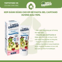 Kem đánh răng Pasta del Capitano Trẻ em 75ml - Baby Strawberry (Vị dâu)