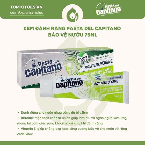 Kem đánh răng Pasta del Capitano 75ml - Bảo vệ nướu