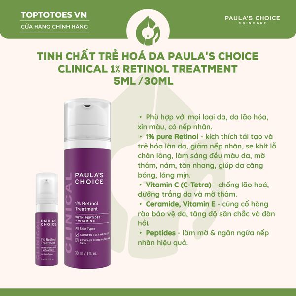 Tinh chất Paula's Choice 1% Retinol Clinical Treatment