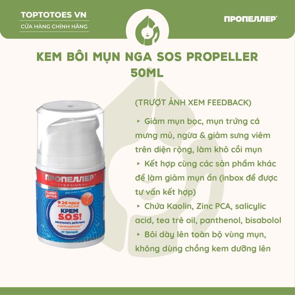 Kem bôi mụn Nga SOS Propeller