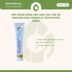 Kem đánh răng keo ong cho trẻ em Sinicare Kids Propolis Toothpaste 120g
