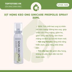 Xịt họng keo ong Sinicare Propolis Spray 30ml