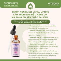 Serum Teana SE1 Ultra-Lifting làm thon gọn mặt, nâng cơ và tăng độ săn chắc da 30ml