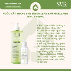 Nước tẩy trang SVR Sebiaclear Eau Micellaire