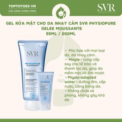 Gel rửa mặt SVR Physiopure Gelee Moussante
