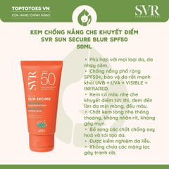 Kem chống nắng che khuyết điểm SVR Sun Secure Blur SPF50 50ml