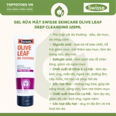 Gel rửa mặt Swisse Olive Leaf 125ml